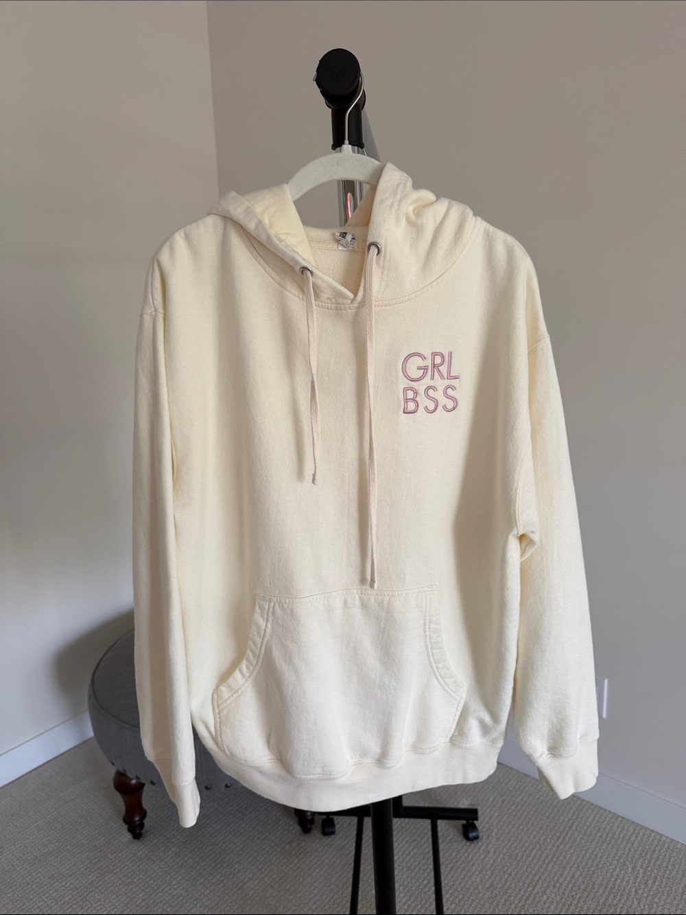Custom ⭐️ GRL BSS Pale Yellow Hoodie Sweater
